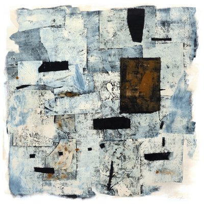 Ochre Door, 2016 (monodruk, farba / kolaż) autorstwa Christina Fedyk