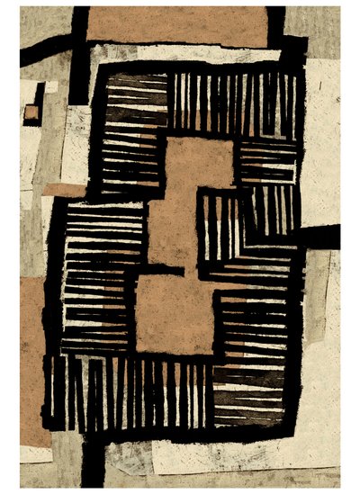 Kształty domu, 2023 (monoprint) autorstwa Christina Fedyk