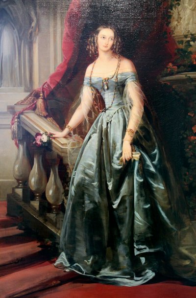 „Portret wielkiej księżnej Olgi Nikołajewnej”, 1841 r. autorstwa Christina Robertson