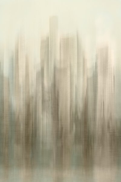 Abstrakcyjna panorama miasta autorstwa Christina Sillen