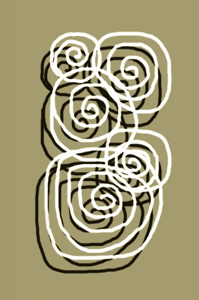 Płynne organiczne spirale autorstwa Christina Sillen