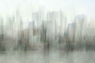 Zamglona panorama miasta autorstwa Christina Sillen
