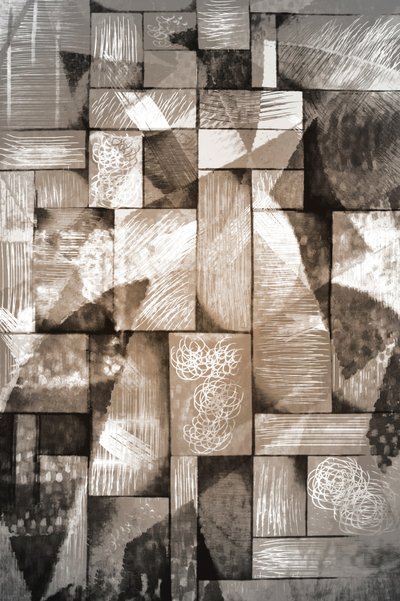 Geometryczne warstwy w odcieniach sepii autorstwa Christina Sillen