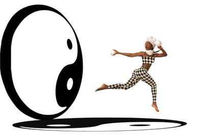 Harlequin Yin Yang Balance autorstwa Christine von Diepenbroek