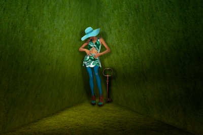Surreal Woman – Zielony Klucz autorstwa Christine von Diepenbroek