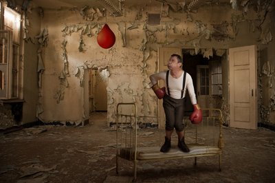 Boxer w stylu vintage – Old Room autorstwa Christine von Diepenbroek