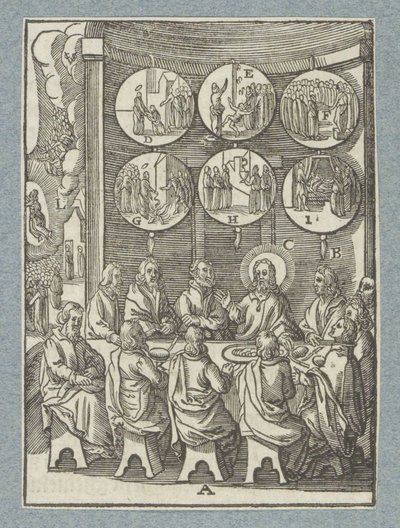 Chrystus po raz ostatni ukazuje się apostołom autorstwa Christoffel van Sichem (II)