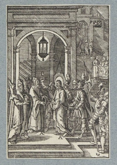 Chrystus dla Annasza autorstwa Christoffel van Sichem (II)