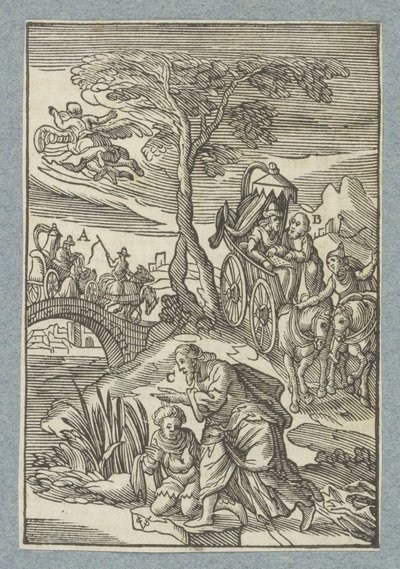 Chrzest eunucha autorstwa Christoffel van Sichem (II)