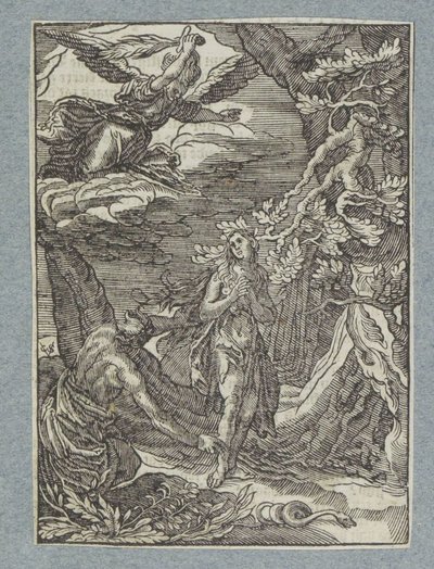 Wypędzenie z raju autorstwa Christoffel van Sichem (II)