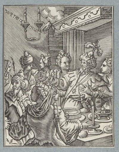Święto Belszazzara autorstwa Christoffel van Sichem (II)