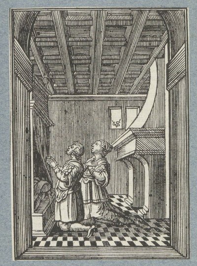 Noc poślubna Tobiasza i Sary autorstwa Christoffel van Sichem (II)