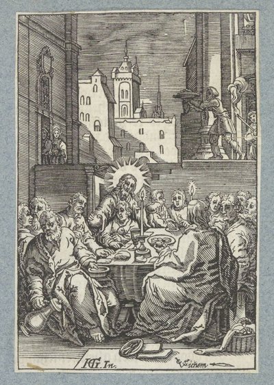 Ostatnia Wieczerza autorstwa Christoffel van Sichem (II)