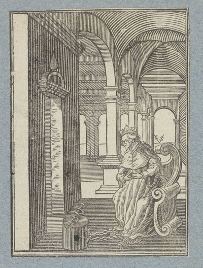Manasses w więzieniu autorstwa Christoffel van Sichem (II)
