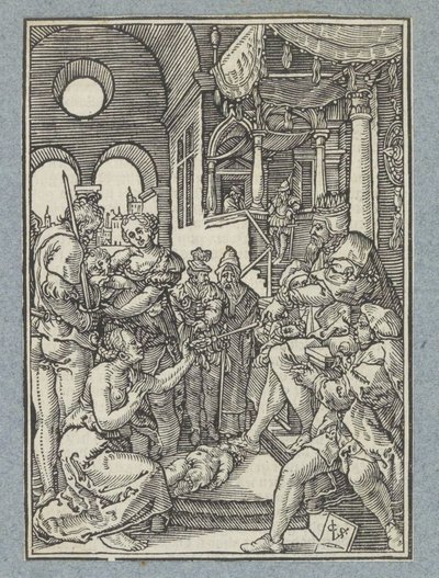 Wyrok Salomona autorstwa Christoffel van Sichem (II)