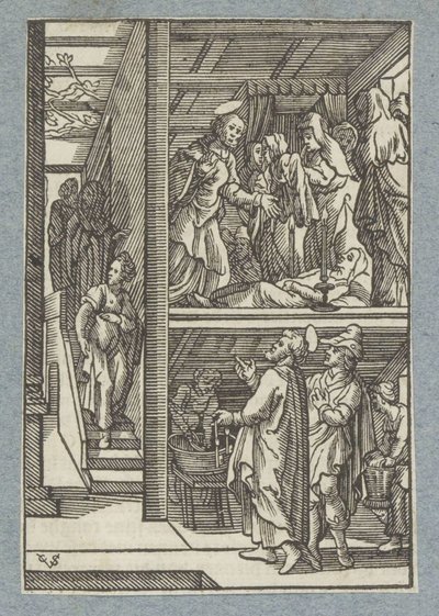 Zmartwychwstanie Dorcas (Tabitha) autorstwa Christoffel van Sichem (II)