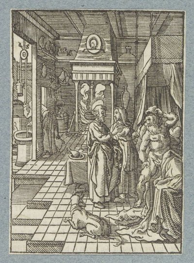 Piotr błaga Eneasza autorstwa Christoffel van Sichem (II)