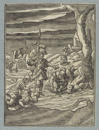 Wybór ludzi Gideona autorstwa Christoffel van Sichem (II)