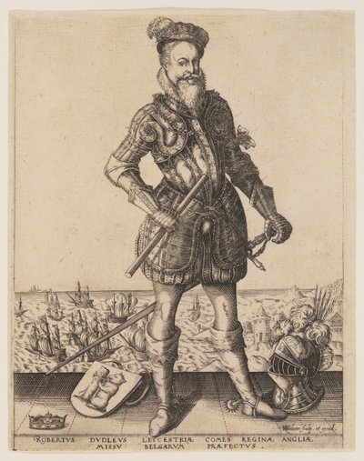 Robert Dudley, hrabia Leicester autorstwa Christoffel van Sichem I