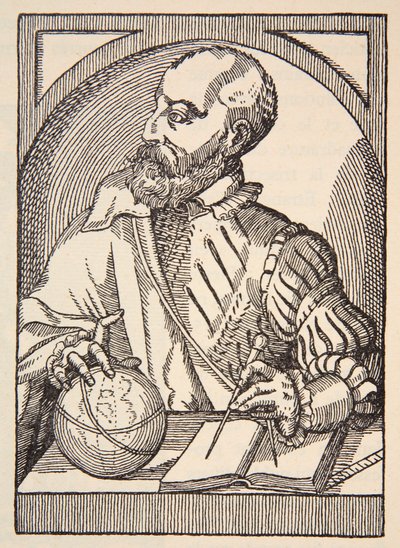 Pierre Ramus, ilustracja z "Histoire de la Nation Francaise", Sciences, tomy I i II, autor Gabriel Hanotaux (1853-1944), 1924 r. autorstwa Christoffel van the Elder Sichem