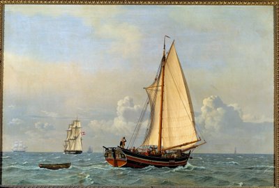 Były duński liniowiec cofa się w 1831 r. Obraz Christoffera Wilhelma Eckersberga (1783-1853) autorstwa Christoffer Wilhelm Eckersberg