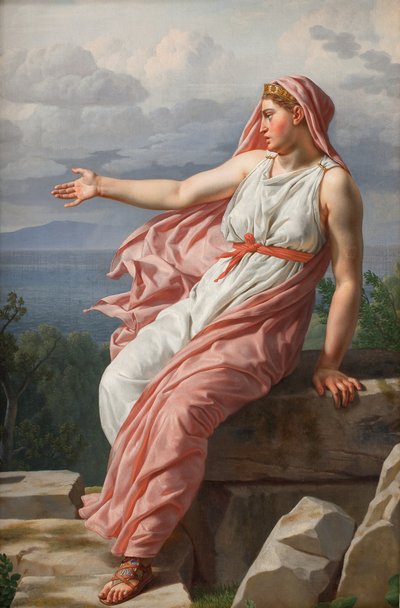 Pożegnanie Alcyone z mężem. Z Metamorfoz Owidiusza, Pieśń XI autorstwa Christoffer-Wilhelm Eckersberg