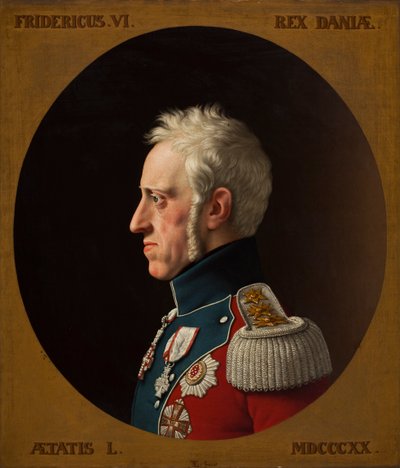Portret Fryderyka VI z Danii 1768-1839, 1839. autorstwa Christoffer Wilhelm Eckersberg