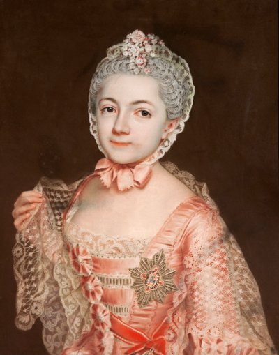 Henrietta Katarzyna Agnieszka z Anhalt-Dessau (1744-1799), dziekan opactwa Herford, córka Leopolda II, księcia Anhalt-Dessau autorstwa Christoph Friedrich Reinhold Lisiewski