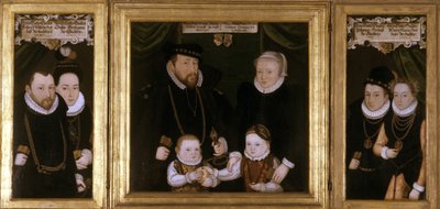 Tryptyk Johanna Wilhelma von Sachsen, 1587 autorstwa Christoph Leutolph