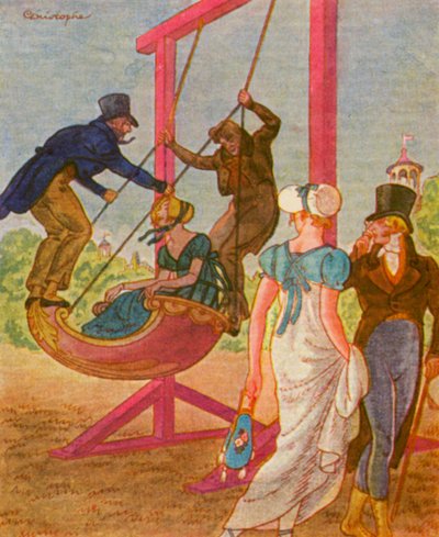 Schaukel / Swing (druk kolorowy) autorstwa Christophe (1856-1945)