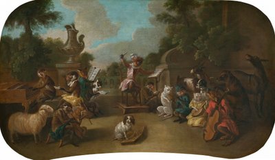 Singerie: Koncert, c. 1739. autorstwa Christophe Huet