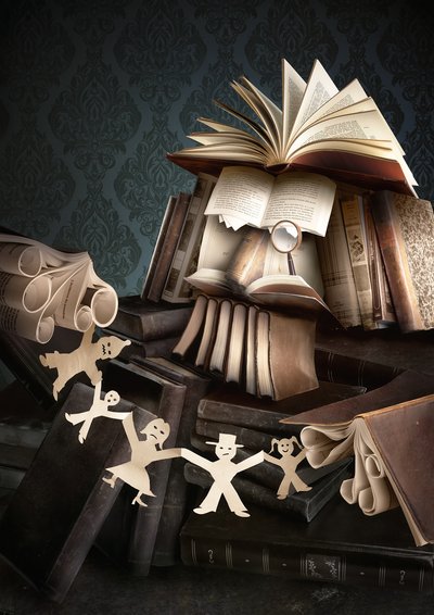 Świat książek „Paper People” autorstwa Christophe Kiciak