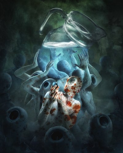 Surrealistyczne figurki miotaczy autorstwa Christophe Kiciak