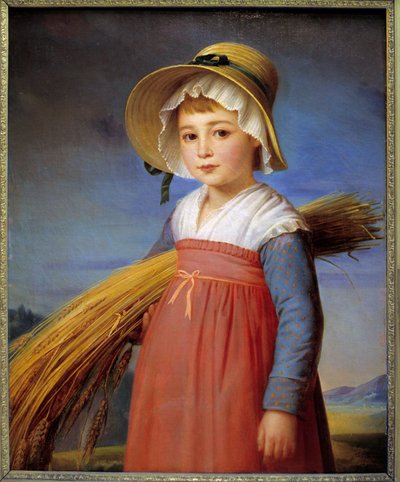 La petite gleaneuse Obraz Christophe Degeorge (1786-1854) XIX-wieczne Musee Bargoin, Clermont Ferrand (Clermont-Ferrand) autorstwa Christophe Thomas Degeorge