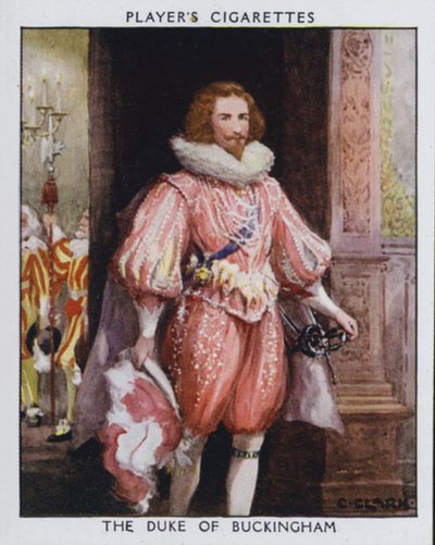 Książę Buckingham, Steenie, ulubieniec króla Jakuba I (kolor lito) autorstwa Christopher (after) Clark