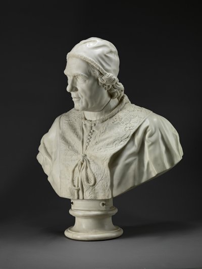 Papież Klemens XIV (1705-74) c.1772-76 (marmur) autorstwa Christopher (attr.to) Hewetson
