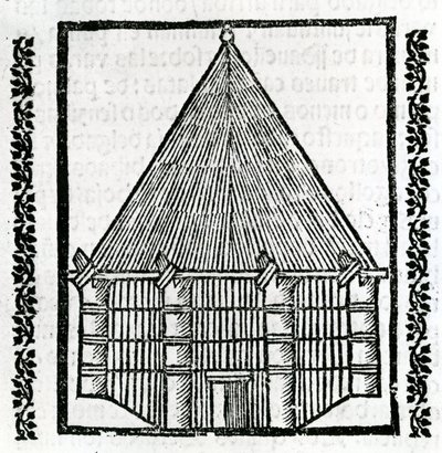 Chata z „Ogólnej historii Indii” 1547 autorstwa Christopher Columbus
