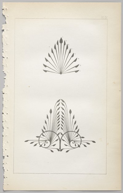 Sztuka projektowania dekoracyjnego : z dodatkiem, podającym godziny otwarcia kwiatów, wyd. Day & Son, Londyn, 1862 autorstwa Christopher Dresser