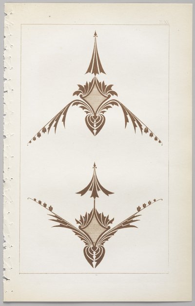 Sztuka projektowania dekoracyjnego : z dodatkiem, podającym godziny otwarcia kwiatów, wyd. Day & Son, Londyn, 1862 autorstwa Christopher Dresser