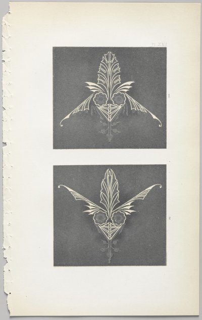 Sztuka projektowania dekoracyjnego : z dodatkiem, podającym godziny otwarcia kwiatów, wyd. Day & Son, Londyn, 1862 autorstwa Christopher Dresser