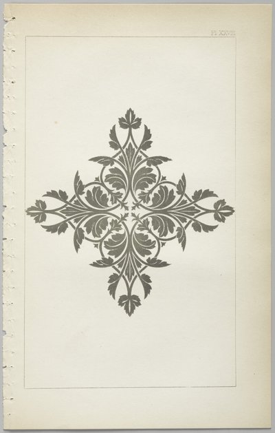 Sztuka projektowania dekoracyjnego : z dodatkiem, podającym godziny otwarcia kwiatów, wyd. Day & Son, Londyn, 1862 autorstwa Christopher Dresser