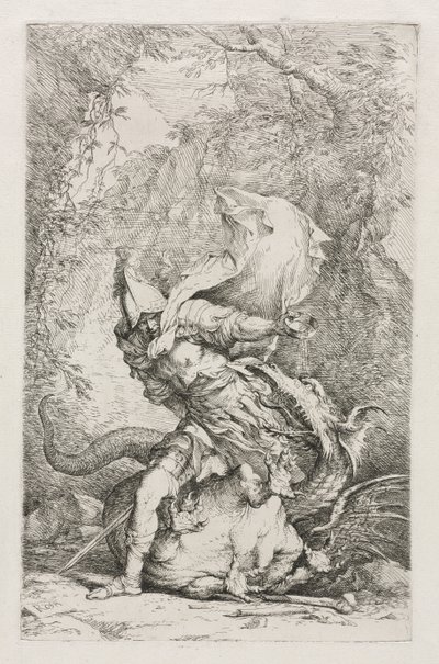 Jazon i smok autorstwa Christopher Richard Wynne Nevinson