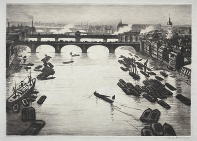 Londyńskie Mosty autorstwa Christopher Richard Wynne Nevinson