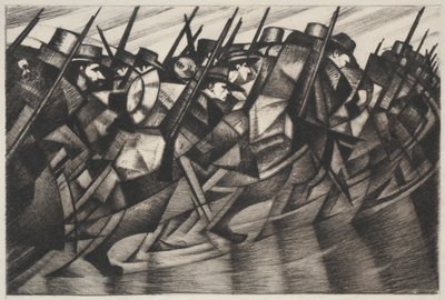 Wracając do okopów autorstwa Christopher Richard Wynne Nevinson