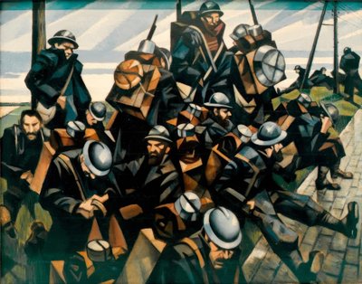Oddziały odpoczywające autorstwa Christopher Richard Wynne Nevinson