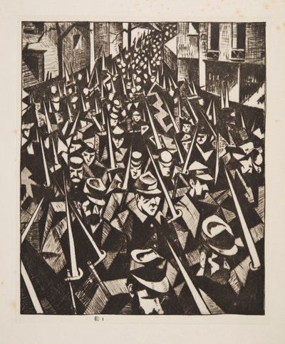Świt, 1914, wyd. 1915. autorstwa Christopher Richard Wynne Nevinson