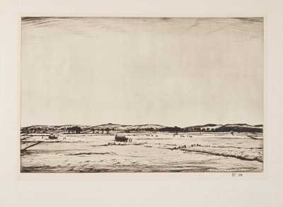 Sussex Downs, wyd. 1926. autorstwa Christopher Richard Wynne Nevinson