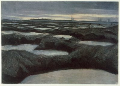 Po pchnięciu, od brytyjskich artystów na froncie, kontynuacja frontu zachodniego, 1918 autorstwa Christopher Richard Wynne Nevinson