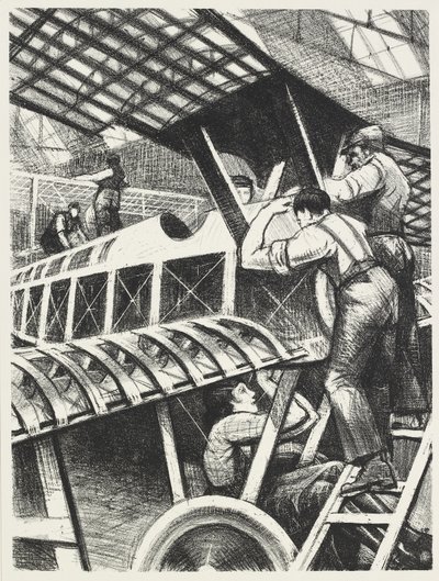 Montaż części, 1917 autorstwa Christopher Richard Wynne Nevinson