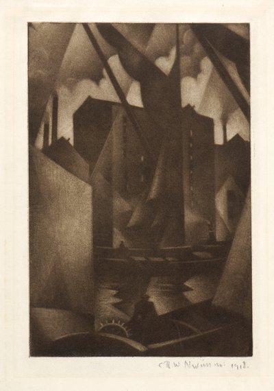 Doki, 1918 autorstwa Christopher Richard Wynne Nevinson